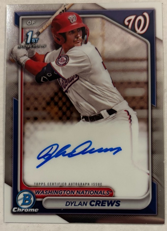 2024 Bowman - Chrome Prospect Autographs Dylan Crews #CPA-DC (AU, RC)