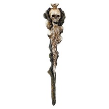 Skull Magic Wand Figurine Decoration New