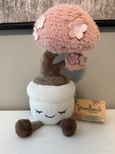 NWT Greenhouse by Russ 12 inch Cherry Blossom Pink Plush Potted Plant  Kimberly  