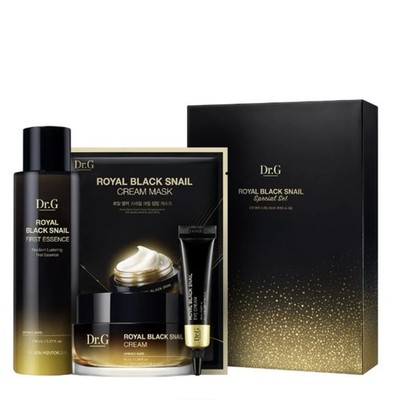 Dr.G Royal Black Snail Skin Care Set Essence Toner 165ml Cream 50ml / Tracking