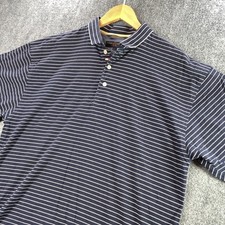 Vintage Tommy Hilfiger Golf Polo L Mens Navy Stripe Classic 100 Cotton