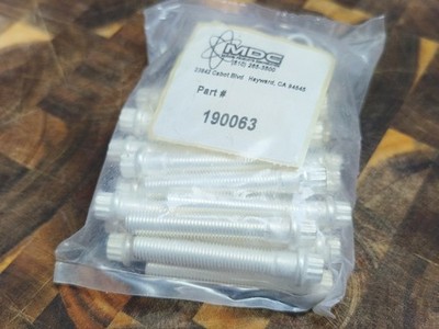 MDC 190063 12-Pt, Bolt, 2'' (51mm), Silver Plated, Clearance, CF Flange (25)