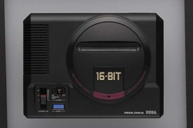 SEGA Mega Drive Mini 16 Bit Black with MEGADRIVE Classic Games and Controller