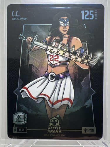 2024 Bo Jackson Battle Arena C.C. Caitlin Clark Rookie Steel Battlefoil RC BF-45