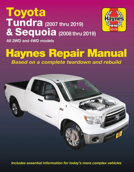 Toyota Tundra & Sequoia 41821 Haynes Publishing Taschenbuch Englisch 2016-image