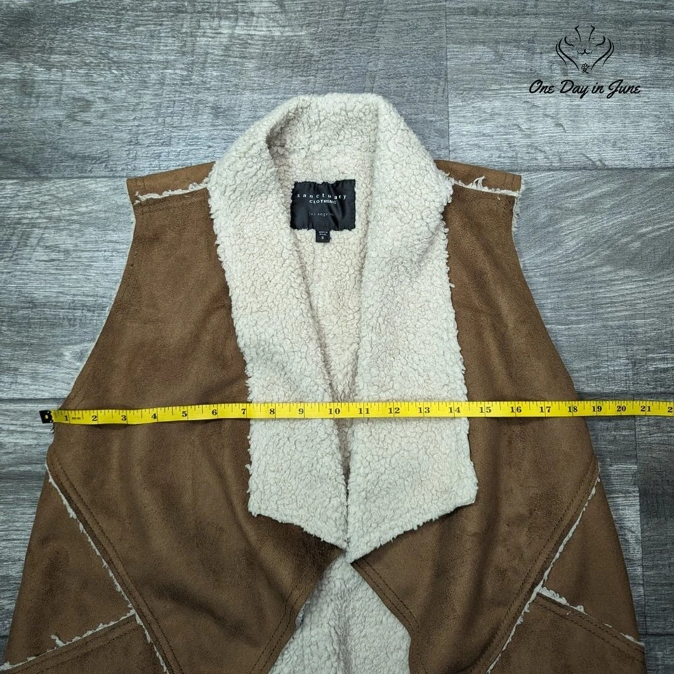 Chaleco forrado de lana Sanctuary talla S Foto 3 de 4