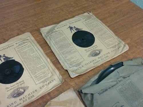 VTG Rare Antique Thomas Edison Diamond Disc Records (Lot-4) in Sleeves - Picture 3 of 14