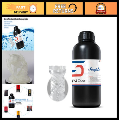 Water Washable 3D Printer Resin - Low Odor, High Precision, Easy to Print, 1kg