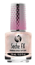 Seche FX Diamond Effect Top Coat Pink- Long- lasting Polish 14ml