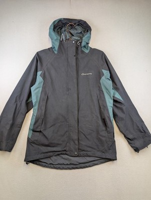 Sprayway Gore-Tex Damen Jacke UK10 Small grau wasserdicht Kapuze Mantel