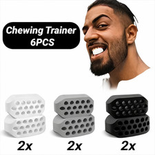 6PCS Jawline Exerciser Mouth Exercise Fitness Ball Neck Face Jaw Trainer Toning