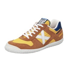 Munich Goal - Sneakers Basse In Suede Giallo - Taglia 42 [27.7cm] Scarpe Uomo
