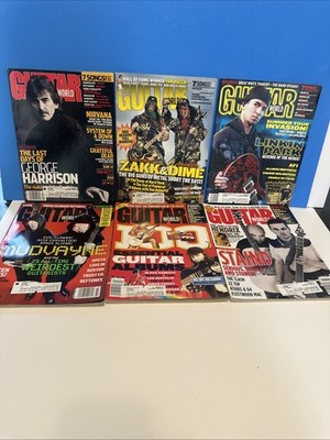Lot Of 6 2003 Guitar World Magazines- January-June See Pics