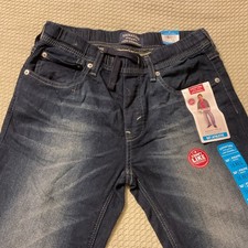 Levis Signature Boys Dark Wash Athletic Fit Adjustable Waist Size 16 Regular