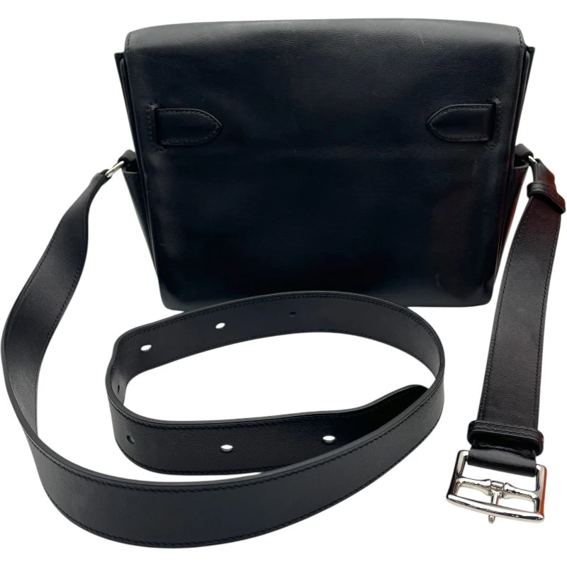 HERMES Kelly Messenger PM Black Shoulder Bag B Stamp #OKB413 image 2