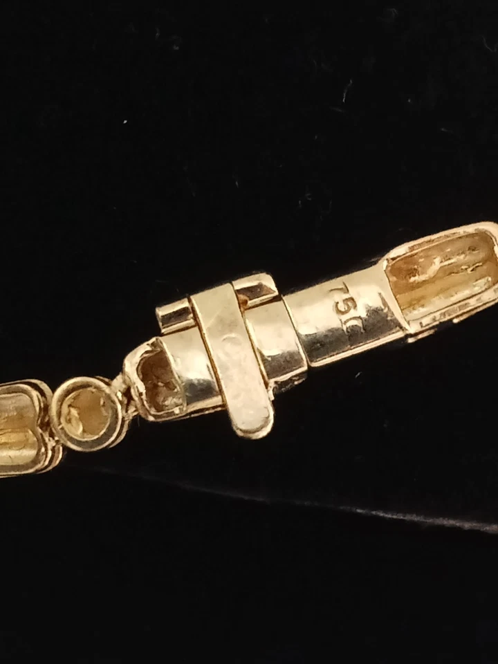 18Kt Yellow Gold Diamond Necklace - Image 4 of 4