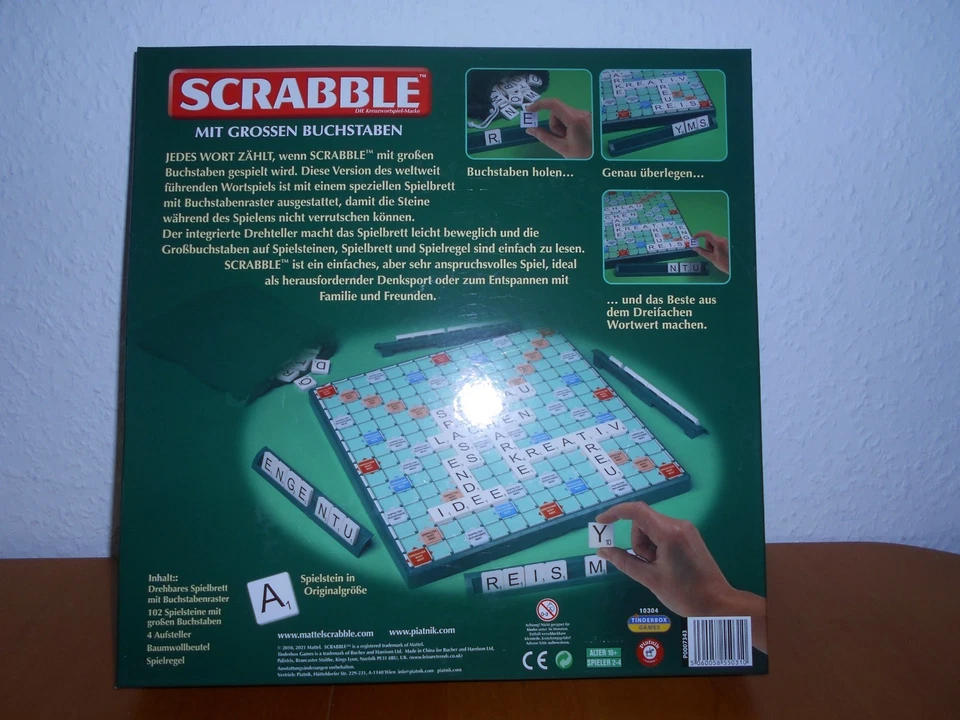 Scrabble mit großen Buchstaben Seniorenscrabble sehr guter Zustand komplett 2006 - Bild 2 von 4