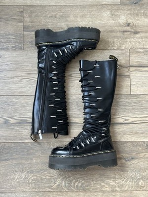 Dr. Martens Women's 1B60 MAX LTT Knee High Quad Platform Boots