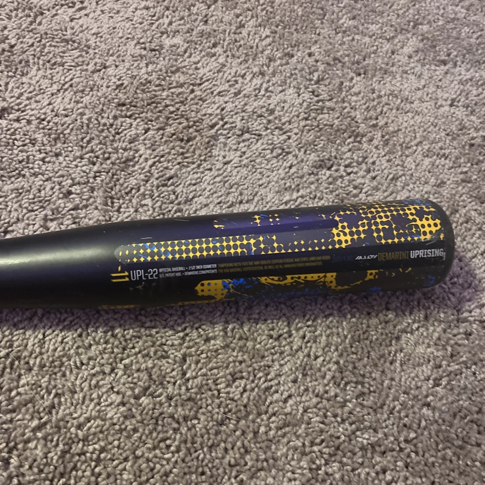 BATE DE BÉISBOL JUVENIL DEMARINI UPRISING ZNX ALEACIÓN 1.15 UPY-22 29" 2-3/4 Foto 2 de 4