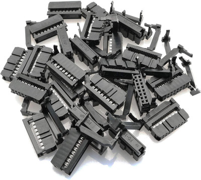 25PCS FC-16P IDC Socket Connector Female 2X8 Pin Female Header Rectangular Conne