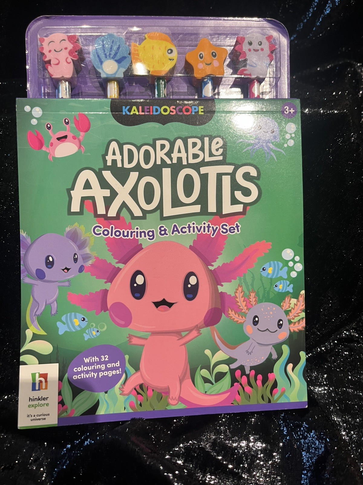 Hinkler Pty Ltd Kaleidoscope Colouring Amazing Axolotls (Paperback) Axolotls