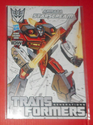 IDW HASBRO EXCLUSIVE COVER, TRANSFORMERS ,GENERATIONS , ARMADA STARSCREAM , 2014
