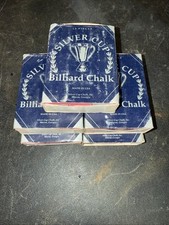 Silver Cup Red Billiards Pool Cue Chalk Lot Of 5 Dozen