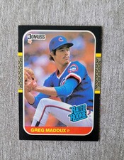 1987 Donruss Rated Rookie Greg Maddux #36 Chicago Cubs Baseball