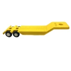 Vintage 70's Tiny Tonka Yellow Plastic LowBoy Trailer Canada