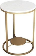 Wddwarmhome Tables Home Dcor Furniture Side Table with 2 Shelves 30/40/50 x 55cm