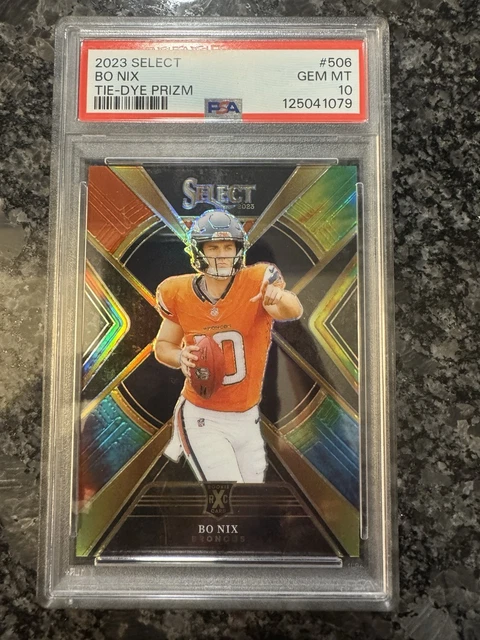 2023 Panini Select - 2024 Xrc Prizm Bo Nix #506 (RC) PSA 10 POP 2 22/25