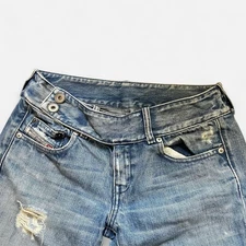 Diesel Factory Deadstock CHERONE light wash belted Made in Italy 2002 Size 27