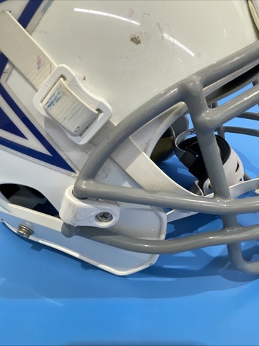 XENITH X2E YOUTH FOOTBALL HELMET 2016 Blue / WHITE Face mask SIZE Medium - Picture 9 of 17