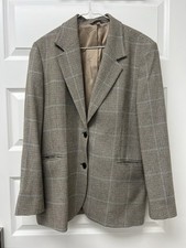  Other Stories oversized Checkered Micro Houndstooth Blazer Jacket