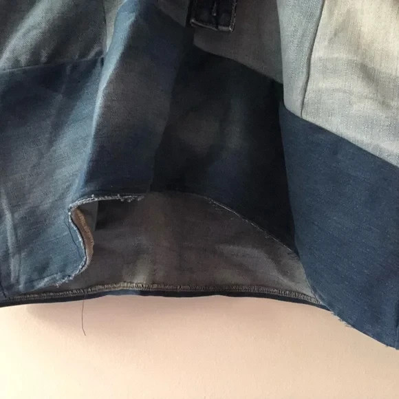 OOAK Handmade American Eagle Patchwork Denim Over… - image 13