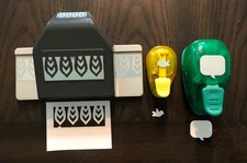 EK Success Paper Punch Lot Of 3 Dahlia Dimensional Flower Bird Thought Bubble