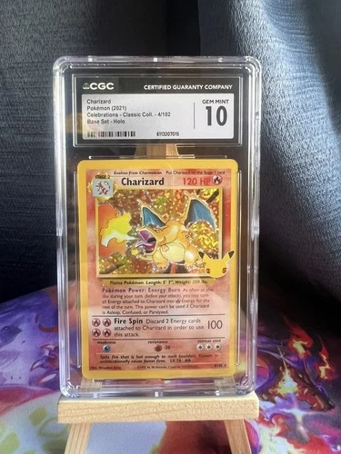 CGC 10 Charizard 4/102 Pokemon Celebrations Collection