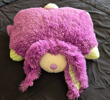 Mini Pillow Pets  Originals Dog Plush Stuffed Animal  12” Purple
