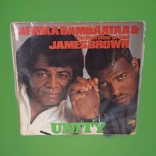 Vinyl Record Afrika Bambaataa - James Brown - Unity 1984 Tommy Boy Funk Soul