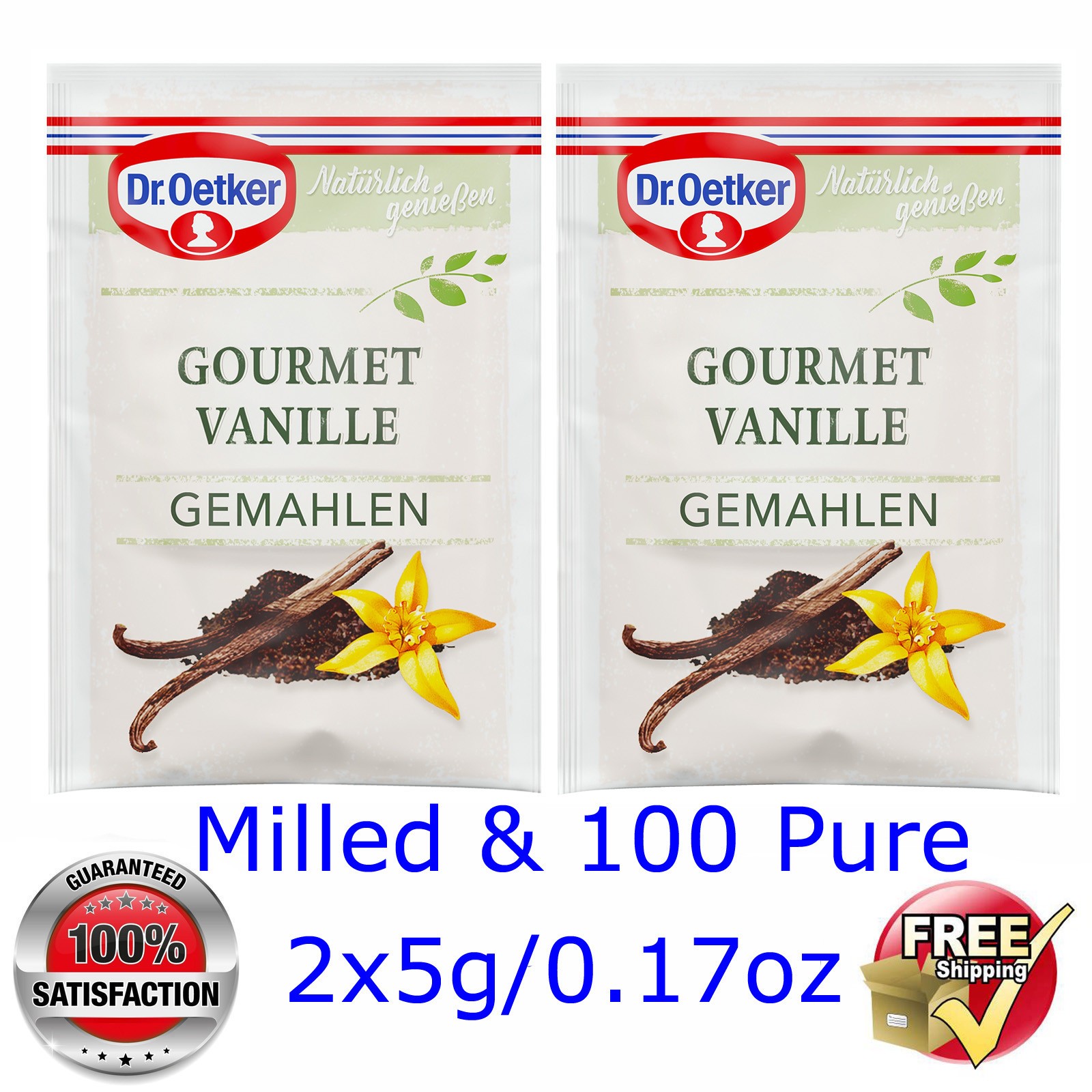 2x5g Dr. Oetker @ Gourmet Vanilla Milled (from real Vanilla 