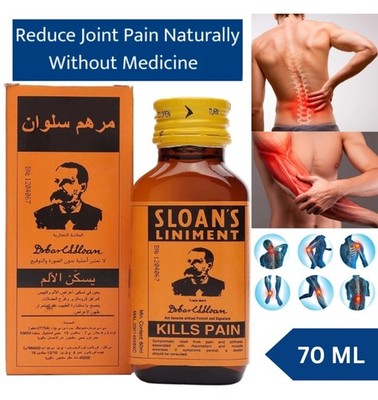 Sloan's Liniment Original Schmerzlinderung bei Muskelschmerzen, Verstauchungen, Arthritis 70ml