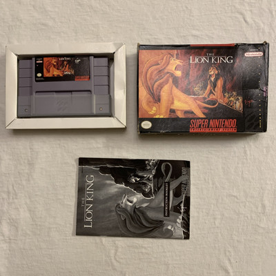 The Lion King (Super Nintendo Entertainment System, 1994) Authentic CIB