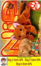 Nip the Gold Cat 1999 Ty Beanie Babies IV 214 Artist's Proof 007849