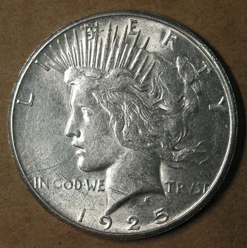 $1 1925-S Peace Silver Dollar Slider AU Detail San Francisco Mint * AvenueCoin