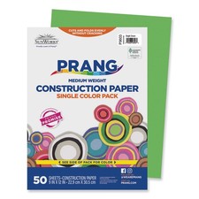 SunWorks  Construction Paper, 58 lbs., 9 x 12, Bright Green, 50 Sheets/Pack
