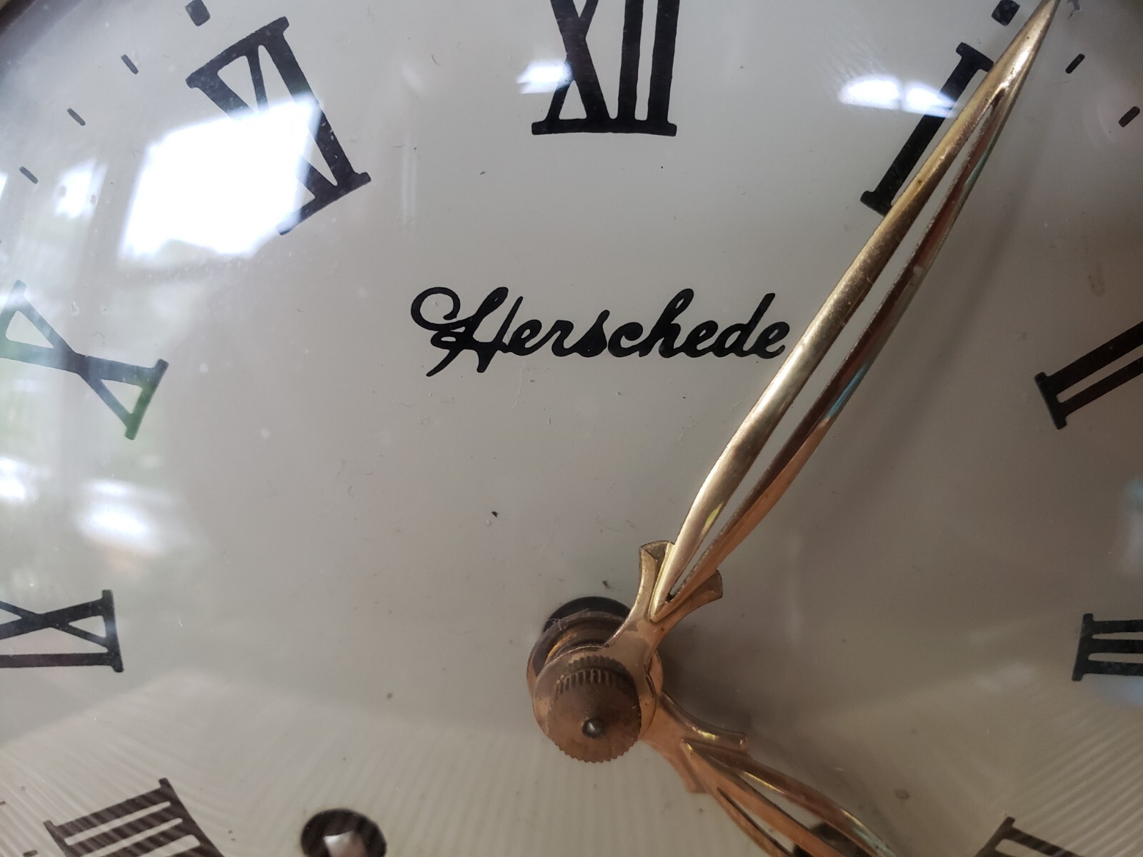 Vintage Herschede Mantel Clock With Antique Time Piece eBay