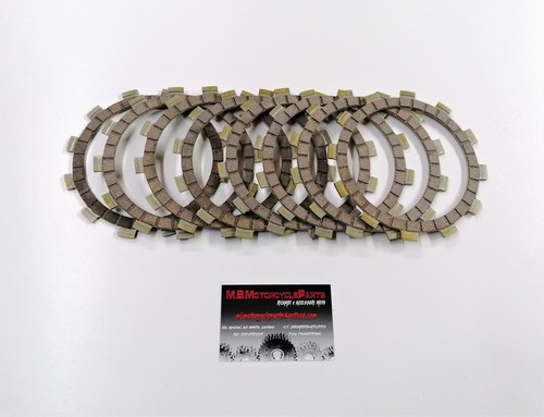 Set Discs Fibres Ferodo - Disk Organic Friction Yamaha YZ 125 1989 1990 1991 - Picture 2 of 4