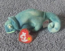 Ty Iggy The Iguana First Edition Teenie Beanie Baby 1993 RARE Tush  Tag Error.