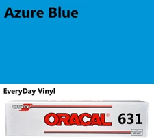Azure Blue - Oracal 631 12"x5' roll matte Adhesive Vinyl Craft Hobby Sign Cutter