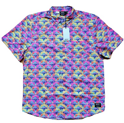 WESC ODEN SHIRT SHROOMS HERREN GRÖßE L HEMD FASHION NEU MIT ETIKETT 